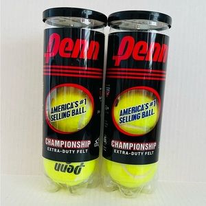 Penn Championship Extra Duty Felt Tennis Balls 2 Packs of 3 Balls
